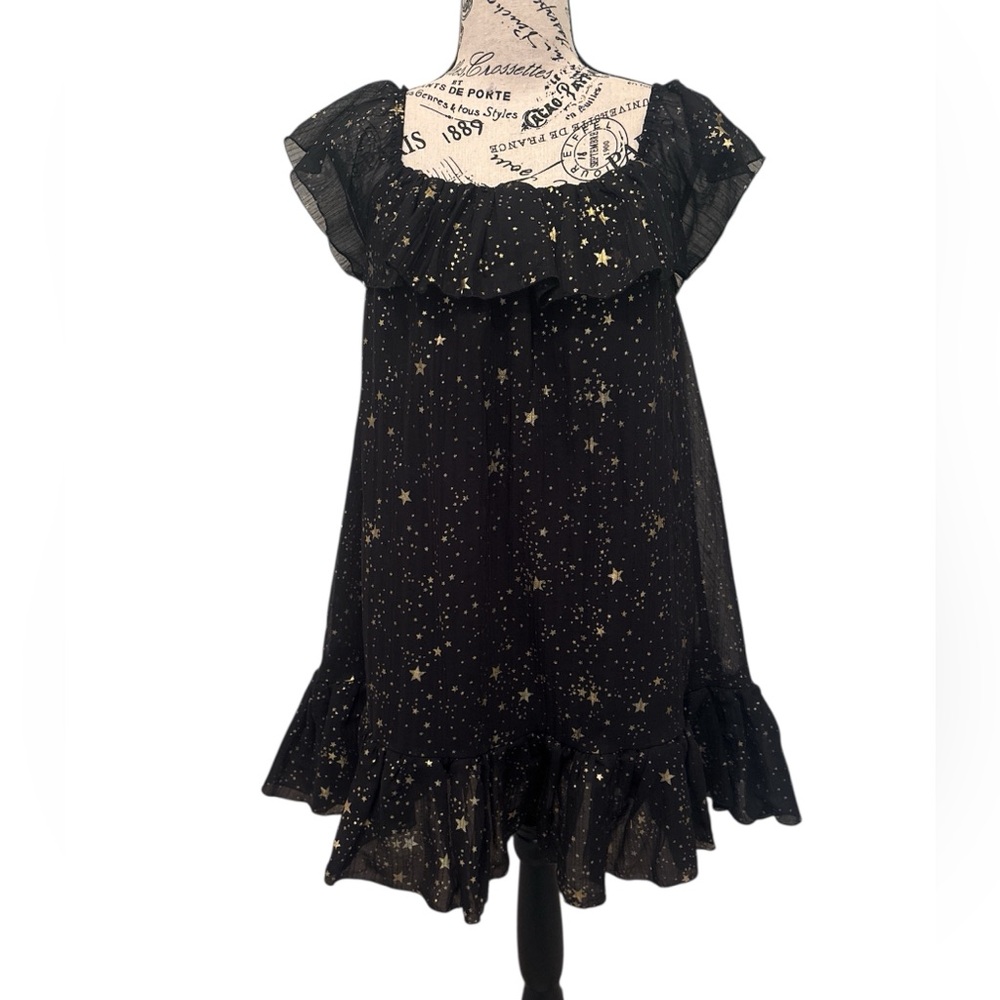 Rock Star Mentality Off-The-Shoulder Mini Dress